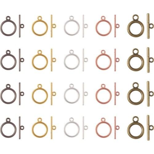 700sets Round Alloy OT Toggle Clasps Tibetan Style Connectors for Jewelry Making DIY Accessories Findings