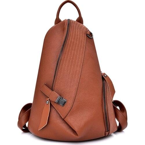Women Backpacks Leather Shoudler Bags for Teenage Girls Daily Backpacks Multifunction Chest Bag Travel Bagpack Mochila Feminina