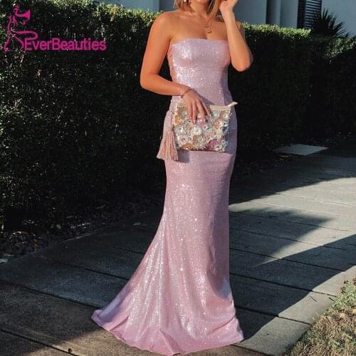 Robe De Soiree Mermaid Long Evening Dress 2020 Sweetheart Vestidos De Fiesta Shiny Sequins вечерние платья Suknie Wieczorowe