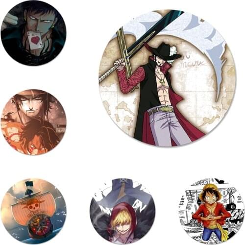 Anime One piece Icons Pins Badge Decoration Brooches Metal Badges For Backpack Decoration