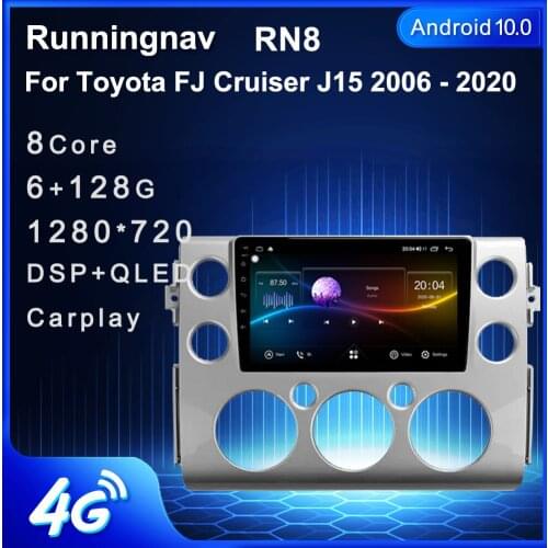4G LTE Android 10.1 For Toyota FJ Cruiser J15 2006 - 2020 Car Radio Multimedia Video Player Navigation GPS RDS no dvd