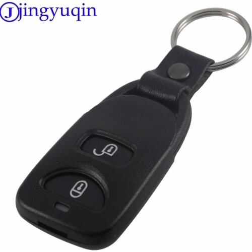 Jingyuqin 3 Buttons Remote Key Shell Control Fob Case 2 +1 Panic Cover For Hyundai Tucson Elantra Accent SANTA FE
