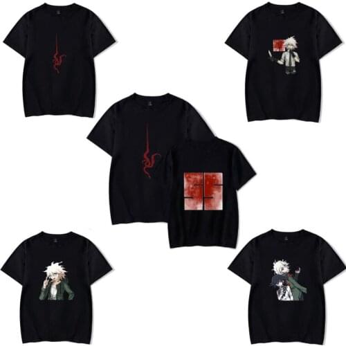 Dangan Ronpa Super Danganronpa Children T Shirt Women Men Cosplay Costume Nagito Komaeda Cotton Casual Short Sleeve t shirt