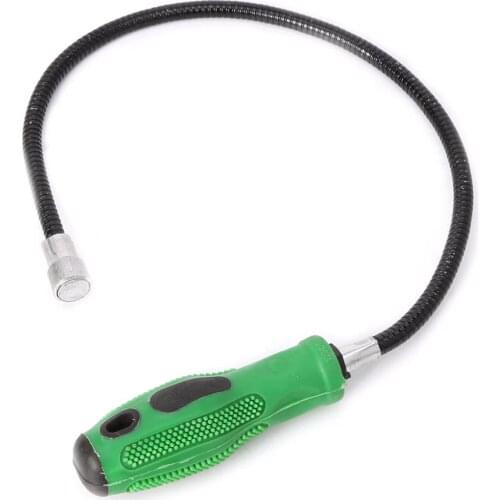 OOTDTY 54cm Flexible Magnetic Pick Up Tool To Pick Up Green Plastic Non-slip Handle Grabber