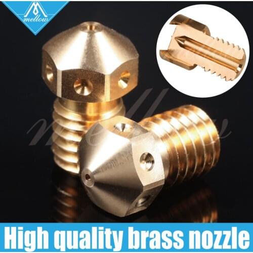 Mellow Top quality Brass V6 Nozzles For 3D printer Hotend Nozzle For M6 E3D Nozzles hotend BMG Extruder J-Head&MK8 Ender 3