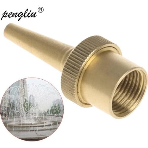 1/2 "3/4" 1 "Brass Jet Direct Adjustable Fountain Spray Nozzle Household Outdoor Pool Garden Landscape Decoration Nozzle