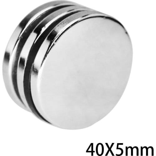 1~20PCS 40x5 Big Round Powerful Magnets 40mmx5mm Bulk Sheet Neodymium Magnet 40x5mm Permanent NdFeB Strong Magnet disc 40*5 mm