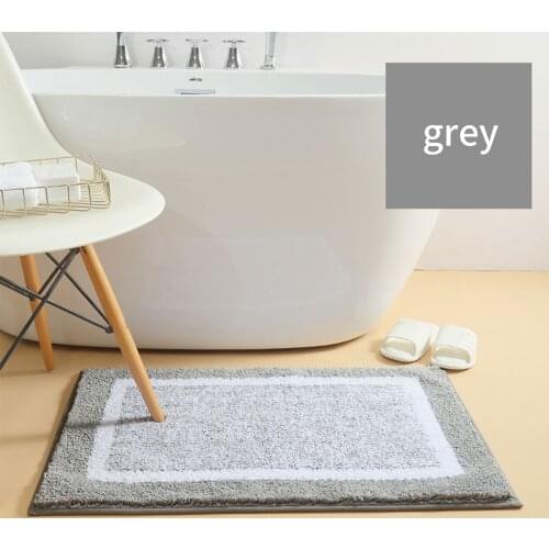 Non-Slip Bathroom Mat Fluffy Microfiber Bath Mat Shower Bathroom Carpets Soft Floor Rug Mat Home Decor Bedroom Doorway