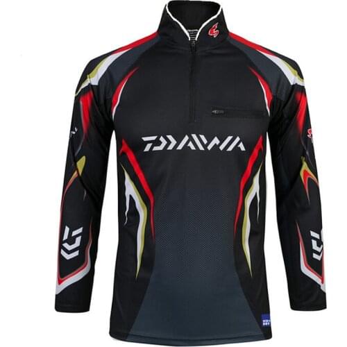 New Brand Daiwa Men Fishing Clothes Anti Uv Long Sleeve Plus Size Fishing Vest Quick Drying Breathable Fishing Shirts M-4XL