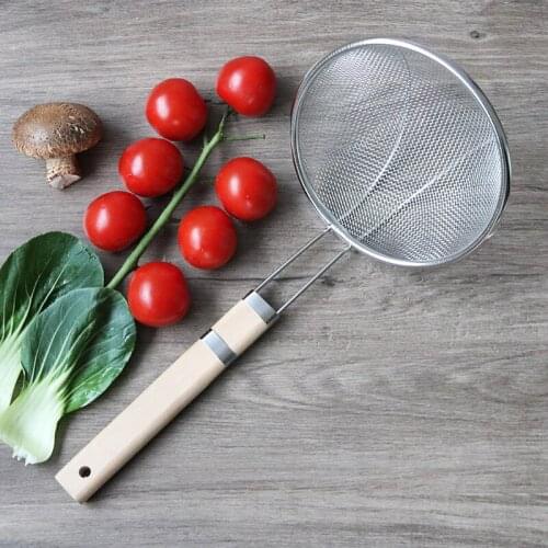 Oval Skimmer Stainless Steel Filter Oil Pot Food Filter Cookware Colander Fried Filter Kitchen Strainer Baking Cooking Tools