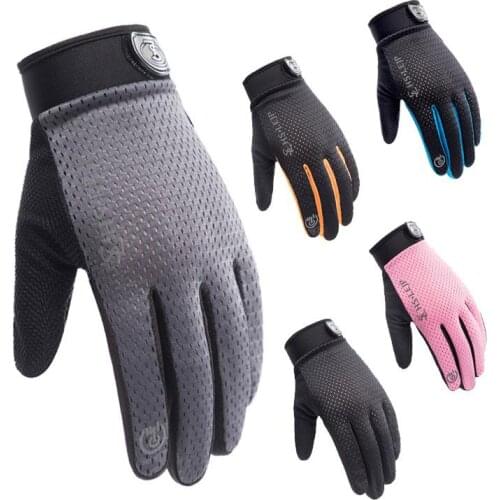 Outdoor Gloves Sports Anti Slip Breathable Road Gloves High Quality Outdoor Cycling Full Finger Gloves Bicycle Motorcycle Riding