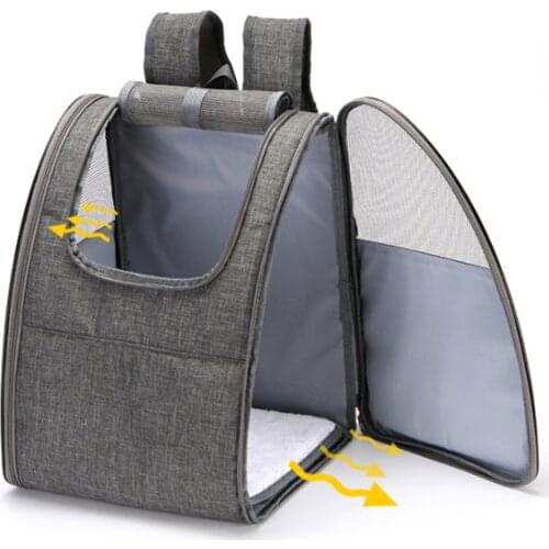 Dog Cat Carrier Pet Puppy Backbag Black Bag Dogs Backpacks Outdoor Breathable Foldable Pet Backpack For Travel Small Dog Bag