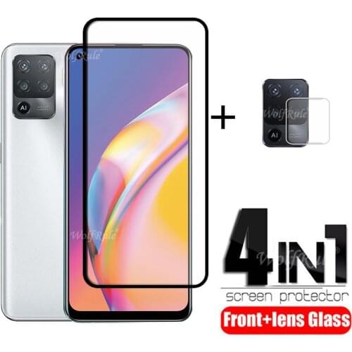 Full Cover Glass For OPPO F19 Pro Glass For F19 Pro Tempered Glass Film Protective Screen Protector For F19 Pro Lens Glass 6.43"