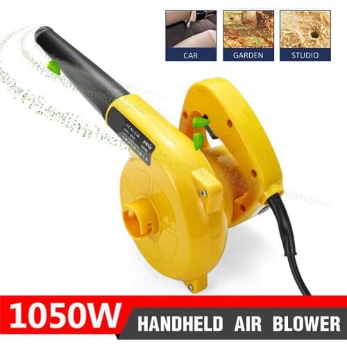 1050W Electric Leaf Blower Dust Leaf Vacuum Cleaner With Pack Electric Air Blower Vacuum Tool For Home Garden Car Studio TV Fan