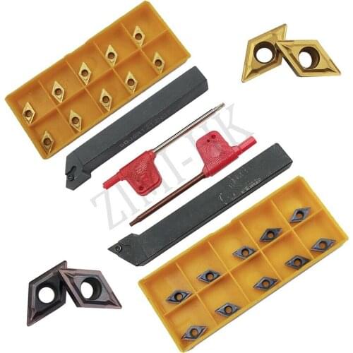 SDJCL1212H07 + SDJCR1212H07 Turning Tool + 20pcs DCMT070204 carbide inserts