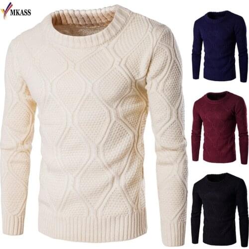 Hot New Autumn solid Casual Men Sweater male Brands Sweater Winter Mens O-Neck Cotton Sweater Jumpers Pullover Sweater Men