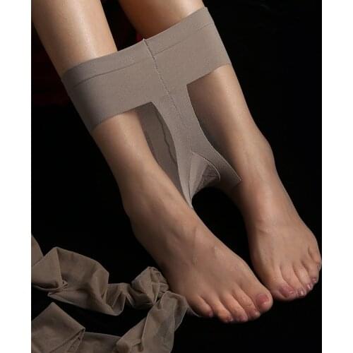 Ultra-Thin 3D Pantyhose T Crotch Low-Rise-gao yao kuan Seemless Fully Transparent Hidden Womens Sexy Socks Tiptoe Transparent