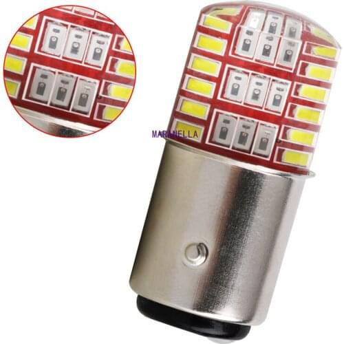 1PCS 1157 BAY15D P21/5W Dual color Strobe Led 3014 42 Led Flash light brake blink light Lamp Bulb red white Blue Auto Brake