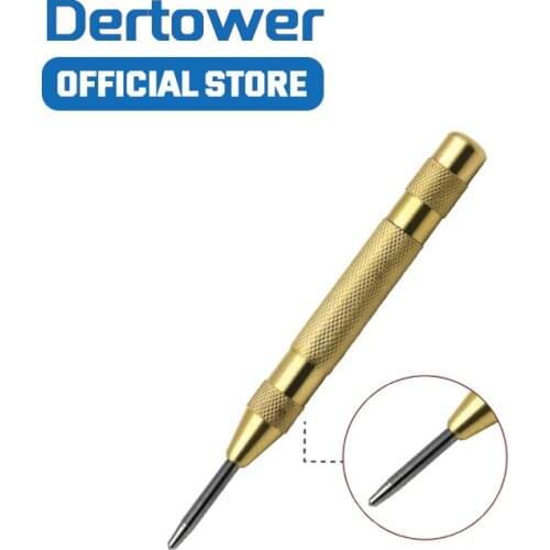 1pcs HSS Automatic Center Punch Spring Loaded Marking Drilling Tool For Steel Board Walls Starting Holes Tool Chisel Steel