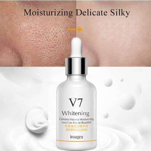 15ml V7 Vitamins Whitening Face Essence Repairing Pores Hyaluronic Acid Moisturizing Brighten Skin Care Liquid Serum TSLM1