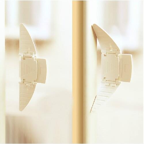 2x Locks Sliding Sash Door Window Screen Wing Limiting Locks ABS Fixer White