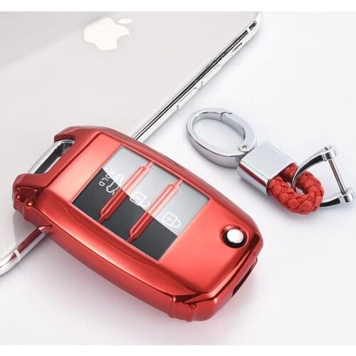 Car Key Case Cover Protector Protection Accessories TPU For Kia Rio QL Sportage Ceed Cerato Sorento K2 K3 K4 K5 Auto
