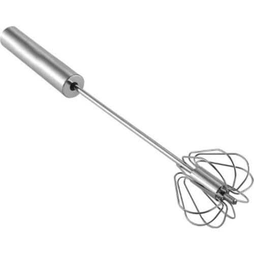 Household Semi-automatic Whisk 304 Stainless Steel Hand Pressure Rotating Butter Mixer Automatic Turning Over Kitchen Tool