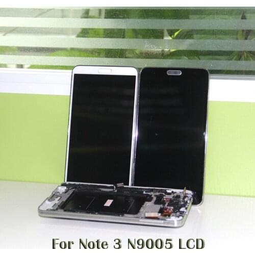 For Samsung Galaxy NOTE 3 Note III N9005 LCD Display Touch Screen with Digitizer Bezel Frame Assembly Replacement +tools