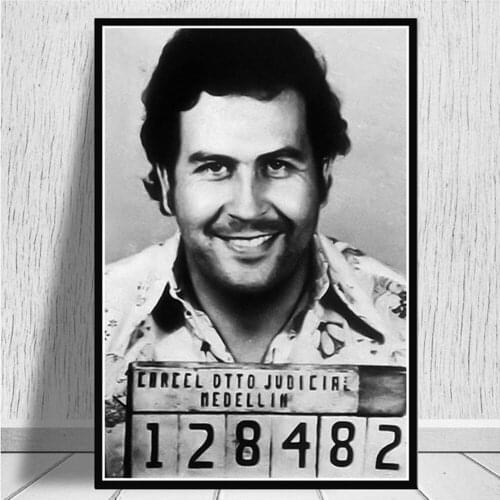 Pablo Escobar Character Legend Retro Vintage Poster And Prints Painting Wall Art Canvas Wall Pictures Home Decor Plakat Painting