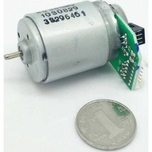 JOHNSON DC 6V-12V 9V 6800RPM Electric Mini 385 Motor Code Wheel Photoelectric Encoder AB Phase Pattern Encoder Speed Measuring