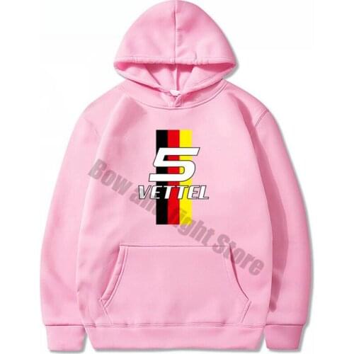 Sebastian Vettel Number 5 Mens Driver Ringer Hoodies 2020 Spring Autumn Male Casual Hoodies Sweatshirts Mens Sweatshirt Tops