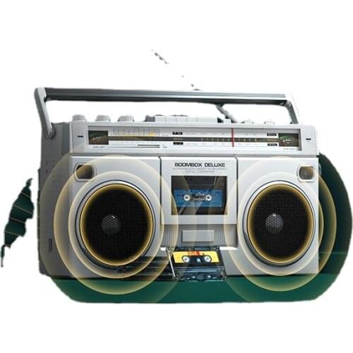 Retro Tape Brand New Recorder Radio Stereo Dual Speaker Subwoofer Card MP3 Bluetooth Speaker Nostalgic