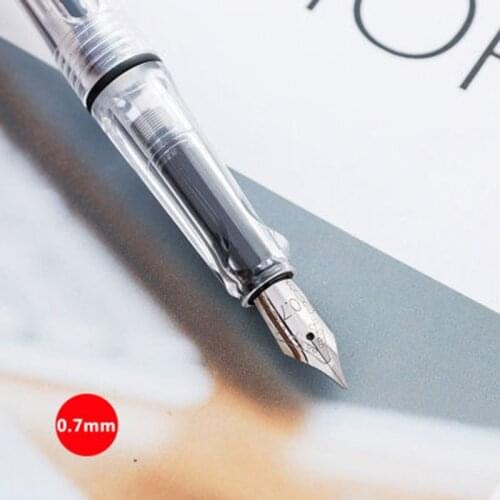 Parallel flat pen Gothic English calligraphy transparent rod gold powder fountain pen creative art font for students