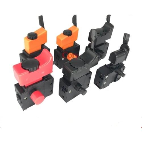 1pc AC 250V Hand drill Power Tool Electric Drill Trigger Switch Speed Control Trigger Button with positive and negative Switch