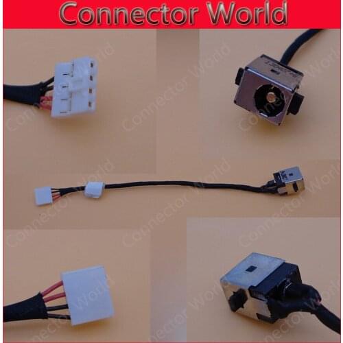 Laptop DC Power Jack Connector Socket With Cable For ASUS K46 K46C S46C K46CM E46C DC Jack with Cable Charging port dock plug