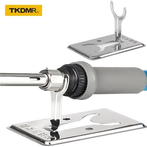 Collapsible Portable and Mini Simple Electric Soldering Iron Stand Fittings Stainless Steel Y-Type Support Frame Cleaner