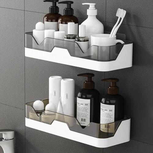 Bathroom Corner Shelves Shampoo Holder Kitchen Storage Rack Mess Shower Organizer Wall Holder Space Saver Household Tools