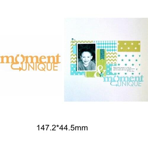 French Moment Unique Sentence Words Letter Alphabet Metal Cutting Dies Scrapbook Craft Make Cards Embossing Paper Die Cut Hot