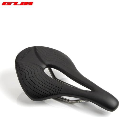GUB carbon fibre Bicycle Saddle MTB Mountain Road Bike Hollow Design Titanium Saddle CR-Mo Rail Triathlon Bike Saddle 1183