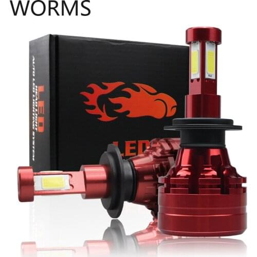 X9 automobile LED headlamp four sides cob luminous LED high and low light automobile headlamp h4h7 lamp led lights for car