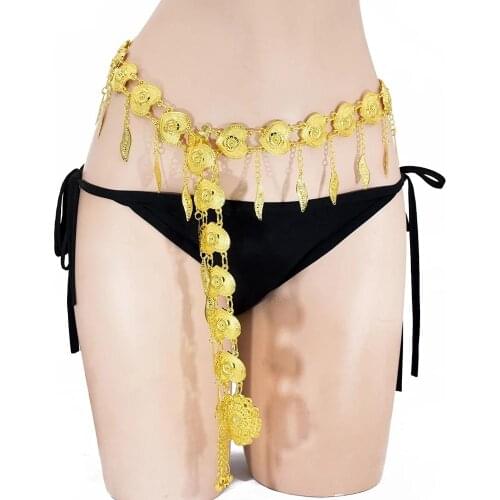 Festival Hollow Out Belly Chain Belt Sexy Gold body chain women trendy turkishs coin waist body jewelry vintage Beach boho Jewel