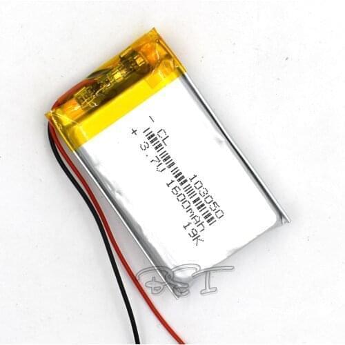 3.7V 103050 With Protective Plate 1600mAh Rechargeable Li-ion Cell Polymer Lithium Battery For PSP Navigation Ebook Recorder