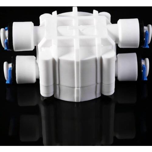 4 Way RO Auto Shut-Off Valve Switch 1/4\" Water Purifier Reverse Osmosis System E5BE