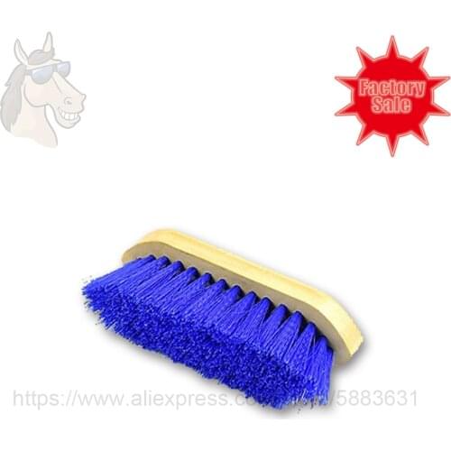 64 8007 6-1/2''wooden grip dandy brush stiff plastic bristles 16.2*6cm wooden handle grooming brush factory direct sale
