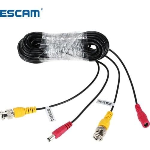 65ft(20m) BNC Video Power Siamese Cable for Surveillance Camera DVR Kit