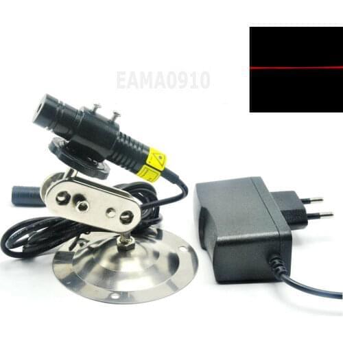 650nm 50mW 5V Red Laser Line Locator Mitsubishi Diode 16x68mm w/Adapter + Holder
