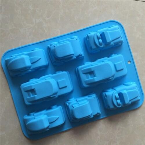 8 Even Car Cake Mold Handmade Soap Mold XG735