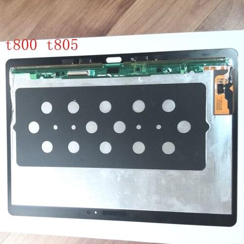 Amoled For Samsung Galaxy Tab S 10.5" T800 T805 Sm-t800 Sm-T805 Lcd Screen Display Touch Panel Glass Digitizer Sensor Frame Full