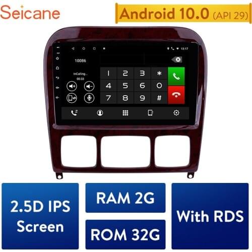 Seicane Android 10.0 2GB RAM IPS Car Radio Stereo For 1998-2005 Mercedes Benz S Class W220 S280 S320 S350 S400 S430 S500 S600