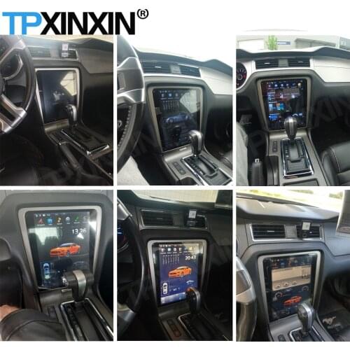 128G Tesla Screen DSP Carplay Android 9 Car Radio 2 Din Stereo Receiver For Ford Mustang 2010 2011 2012 2013 2014 Audio GPS Unit